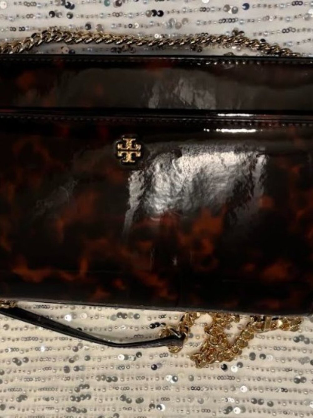 Tory Burch Tortoise Pattern Shoulder Crossbody Bag - Picture 8 of 14